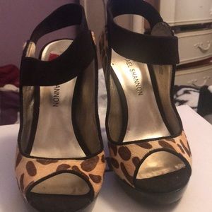 Leopard printed heels